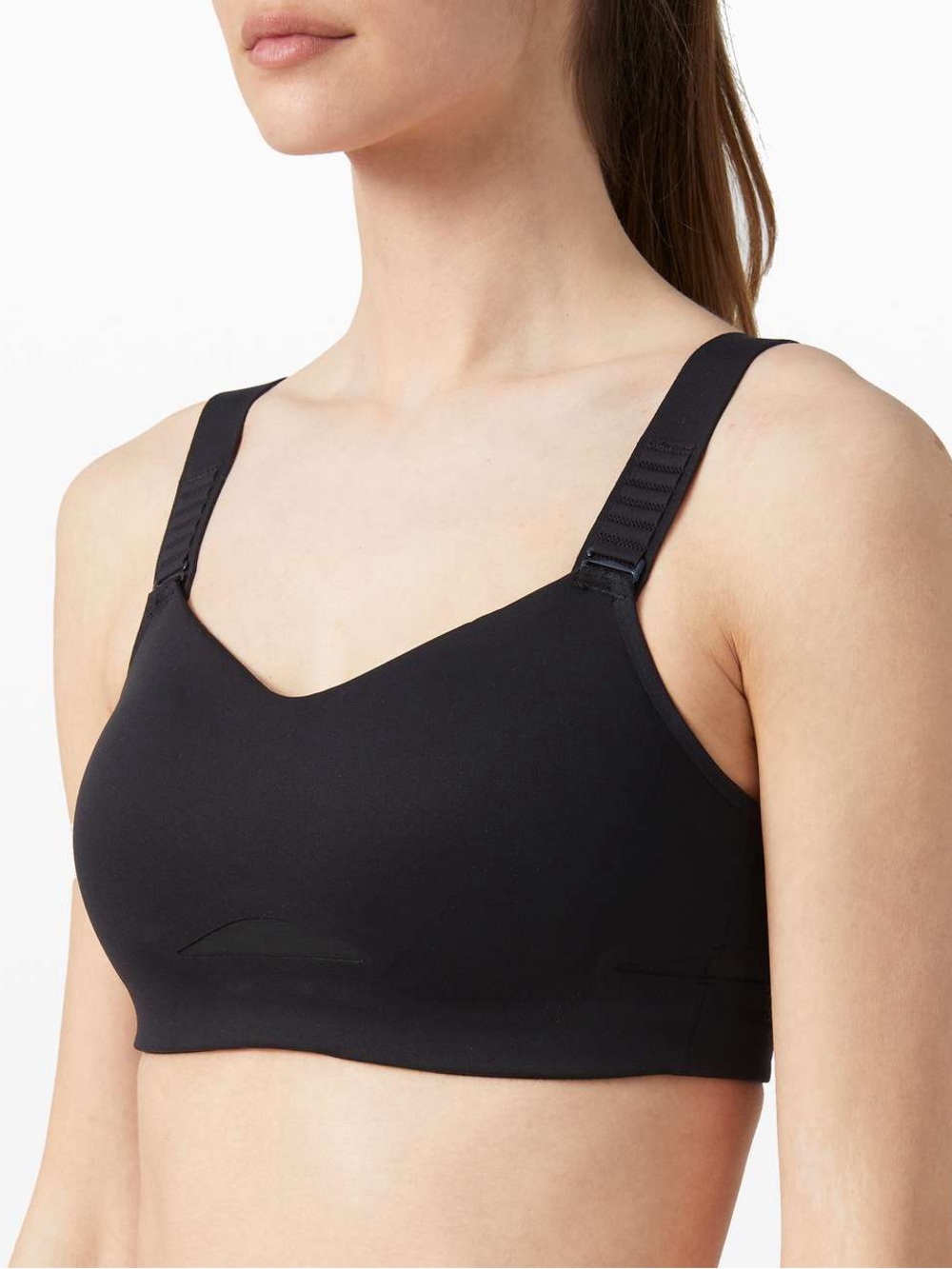 lululemon athletica Black Seamless Nursing Sports Bra with Adjustable Straps